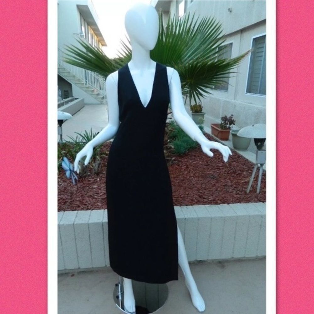 Versus‎ Gianni Versace  Black Dress Side Cutouts  Size 30/44